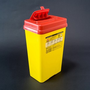 Cutie (recipient) de polipropilena, volum 9 litri, deseuri intepatoare-taietoare, cabinet medical