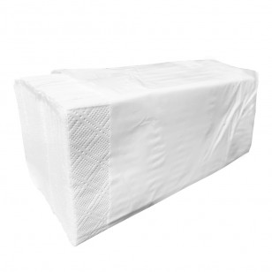 Prosop hartie pliat tip V, alb