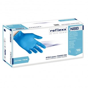 Manusi NITRIL, XS, S, M, L, XL in stoc, 100 buc/cutie, REFLEXX N80                           image