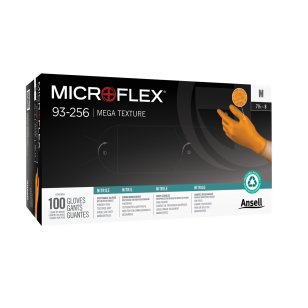 Manusi NITRIL, XS, S, M, L, XL in stoc, 100 buc/cutie, ANSELL MICROFLEX  Mega Textura 93-256 image