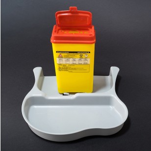 Cutie (recipient) de polipropilena, volum 1,15 litri, deseuri intepatoare-taietoare, cabinet medical