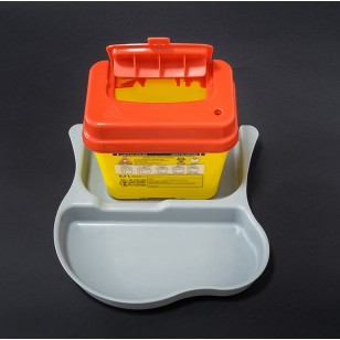 Cutie (recipient) de polipropilena, volum 2,3 litri, deseuri intepatoare-taietoare, cabinet medical