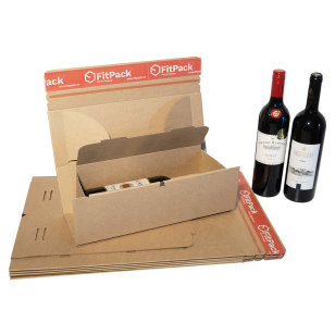 Cutie carton E-commerce Curierat model WineBox 